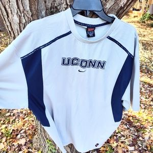 COPY - NIKE SZ XL UCONN RARE BLUE/GRAY HUSKIES PATCH JERSEY SHIRT EUC